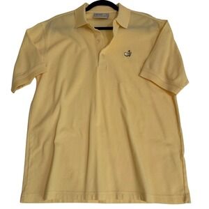 MASTERS AUGUSTA NATIONAL GOLF SHOP‎ POLO SHIRT -M- YELLOW MERCERIZED